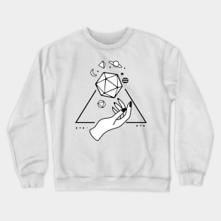 pen and paper hands of god Crewneck Sweatshirt